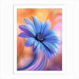 Blue Flower 6 Art Print