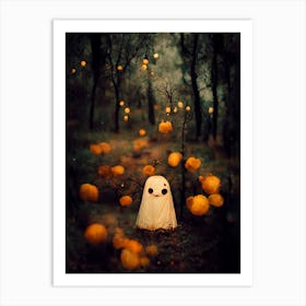 A Happy Ghost In The Forest Photo Art Print