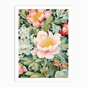 Floral Wallpaper 169 Art Print