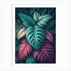 Tropical Leaves 39 Art Print