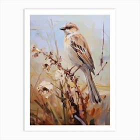 Bird Painting Sparrow 7 Art Print