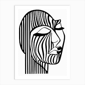 Zebra Head Art Print