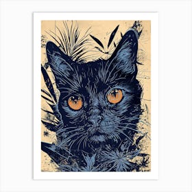 Black Cat 3 Art Print