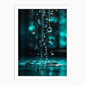 Water Droplet Art Print