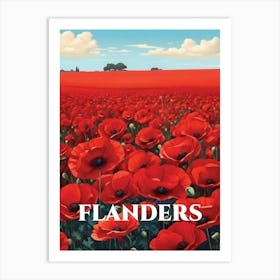 Flanders Poppy Fields Art Print