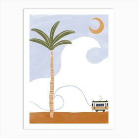 Portugese Tram Art Print