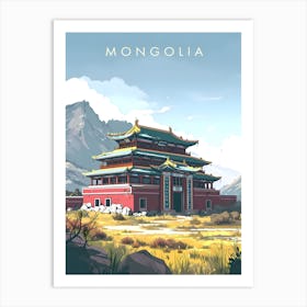 Mongolia Travel Art Print