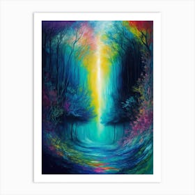Forest Floating On The Seabed Art Print