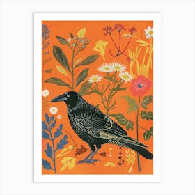 Spring Birds Crow 4 Art Print