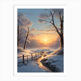 Winter Landscape Art Print