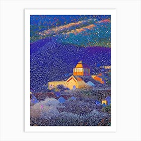 Murrieta, City Us  Pointillism Art Print