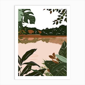 Jungle Background Art Print