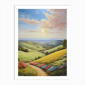 Piedmont, spring season, USA. Art Print