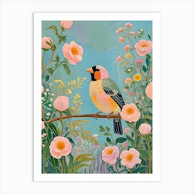 Beautiful Bird In The Garden Art Print