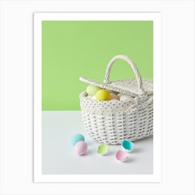 Easter Basket With Eggs 5 Art Print