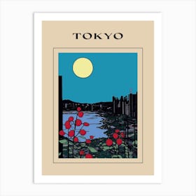 Minimal Design Style Of Tokyo, Japan 3 Poster Art Print