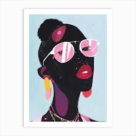 Sexy Black Woman Art Print