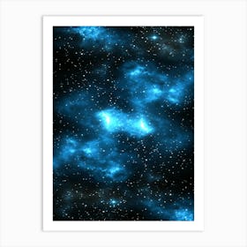 Blue Nebula 6 Art Print