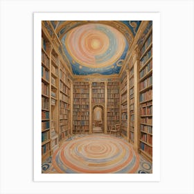 Galaxy Library Art Print