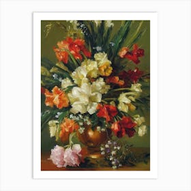 Gladioli Painting 3 Flower Art Print