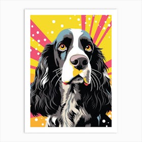 Pop Art Inspired Cocker Spaniel 1 Art Print