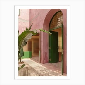 Pink Building 2 Art Print