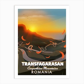 Transfagarasan Romaia Art Print