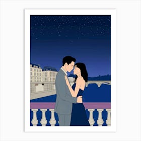 Paris At Night Art Print