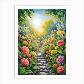 Path In The Garden Art Print