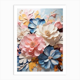 Paper Flowers 9 Art Print