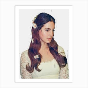 Lana Del Rey Painted Art Print