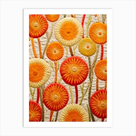 Orange Daisy Art Print