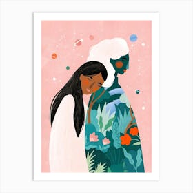 Woman And A Woman Art Print