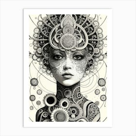 Psychedelic Woman 1 Art Print