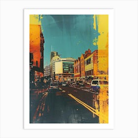 Leeds Retro Polaroid Inspired 1 Art Print
