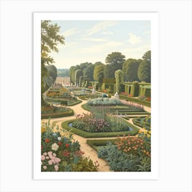 Garden At Versailles Art Print