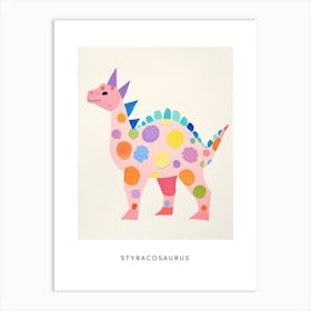 Nursery Dinosaur Art Styracosaurus 3 Poster Art Print