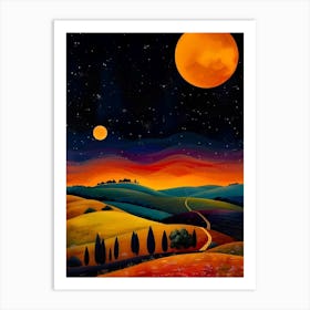 Tuscan Sunset Art Print