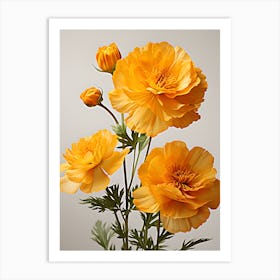 Yellow Carnations Art Print