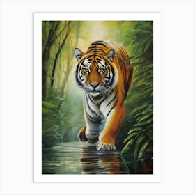 Tiger In The Jungle 2 Art Print