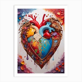 Heart Of Gold Art Print