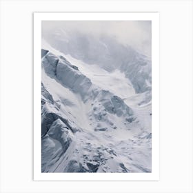 Snowy Mountain 3 Art Print