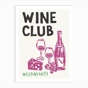 Wine Club Art Print