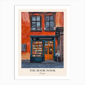 Prague Book Nook Bookshop 4 Poster Art Print