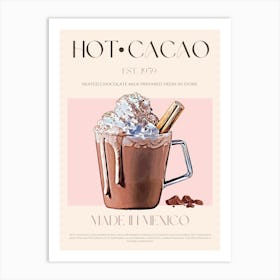 Hot Cacao Mid Century Art Print