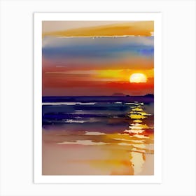 Sunset On The Beach 18 Art Print