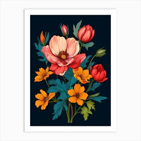 Bouquet Of Flowers 14 Art Print