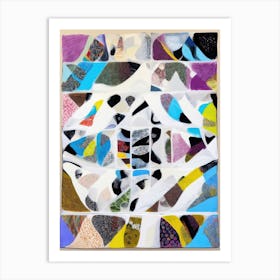 Islands Of Color In A Sea Of White Art Print