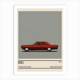 Duel Car Art Print