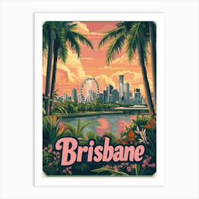 Aihrgdesign A Classic 1960s Travel Poster For Brisbane Showca D05ef333 Bb23 42a5 8e95 5d8c41bac378 2 Art Print